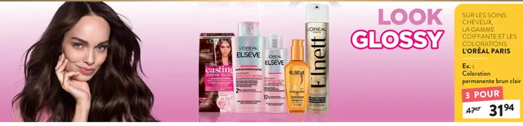 Offre: Coloration permanente brun clair