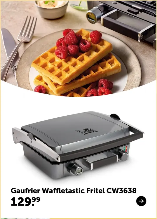 Offre: Gaufrier Waffletastic Fritel CW3638