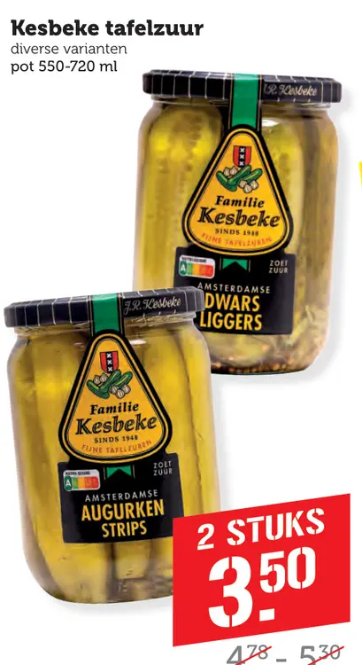 Aanbieding: Kesbeke tafelzuur