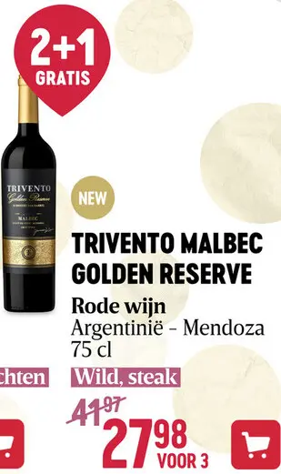 Aanbieding: Trivento Golden Reserve Malbec Rood