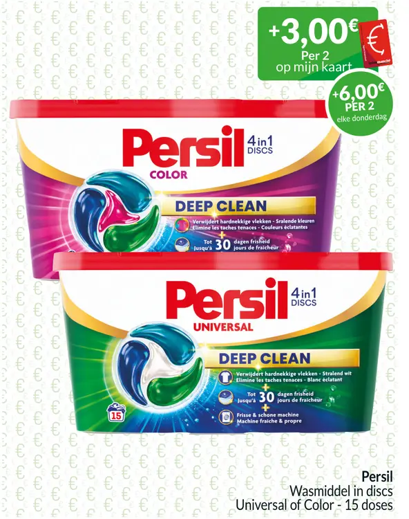 Promotie: Persil 4in1 DISCS COLOR DEEP CLEAN