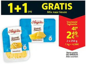 Promotie: Verse pasta