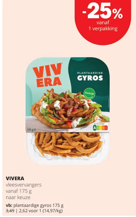 Promotie: Plantaardige gyros