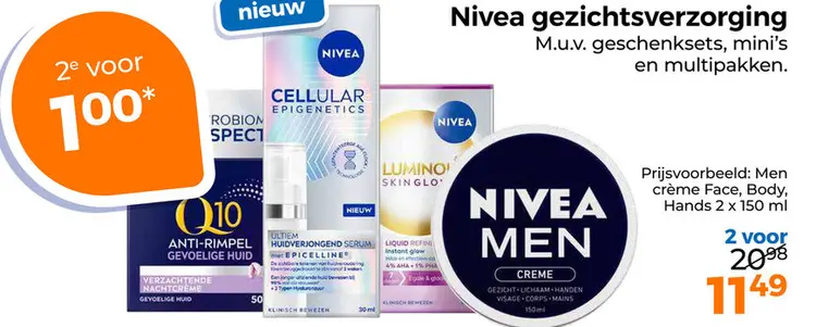 Aanbieding: Nivea gezichtsverzorging