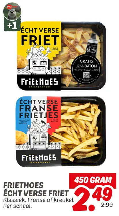 Aanbieding: Friethoes écht verse friet