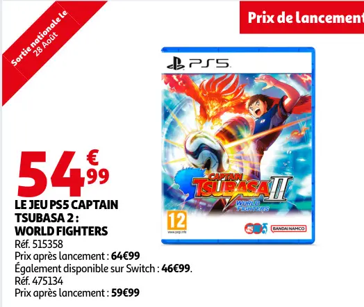 Promotie: Le jeu ps5 captain tsubasa 2: world fighters