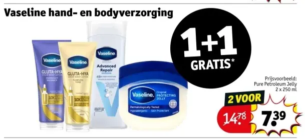 Aanbieding: Vaseline hand- en bodyverzorging