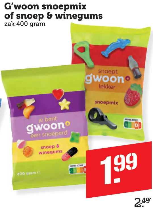Aanbieding: Snoepmix of snoep & winegums