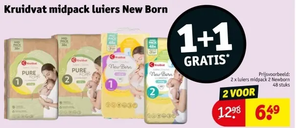 Promotie: Midpack luiers New Born