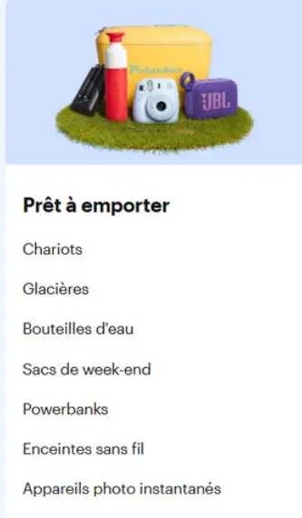 Offre: Prêt à emporter