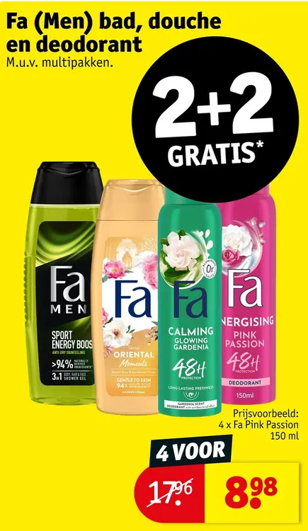 Promotie: Bad, douche en deodorant