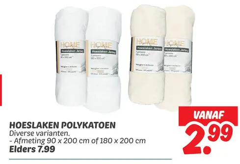 Hoeslaken polykatoen