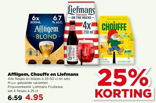 Aanbieding: Affligem, Chouffe en Liefmans
