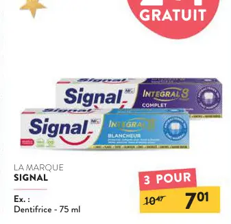 Offre: Dentifrice