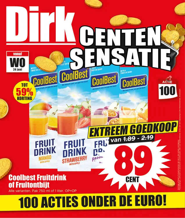 Aanbieding: Fruitdrink of Fruitontbijt