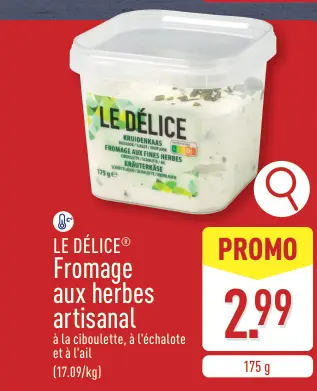 Offre: LE DÉLICE Fromage aux herbes artisanal