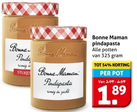Aanbieding: pindapasta