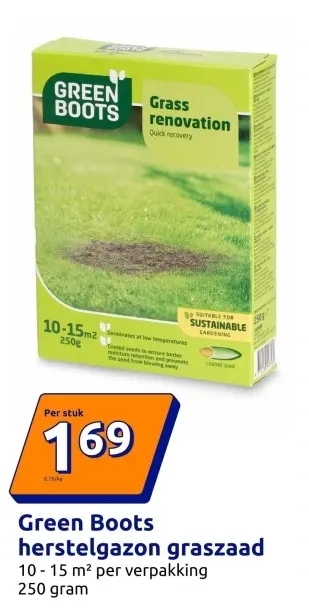 Promotie: Green Boots herstelgazon graszaad