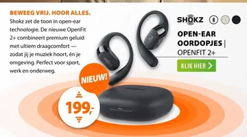 Aanbieding: OPEN-EAR OORDOPJES OPENFIT 2+