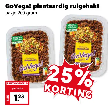 Aanbieding: plantaardig rulgehakt