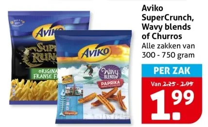 Aanbieding: SuperCrunch, Wavy blends of Churros