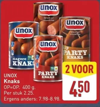 Aanbieding: UNOX Knaks
