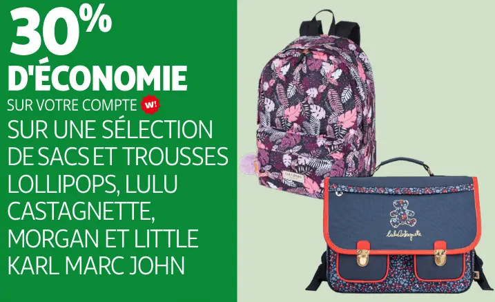 Offre: Une sélection de sacs et trousses Lollipops, Lulu Castagnette, Morgan et Little Karl Marc John
