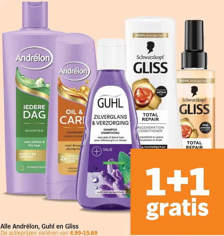 Aanbieding: Shampoo, conditioner of hair repair