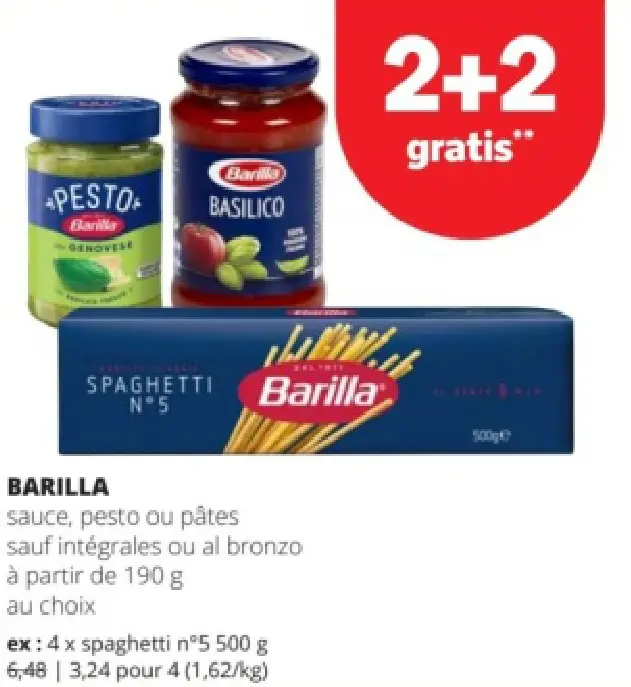 Offre: Sauce, pesto ou pâtes