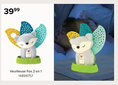 Offre: Veilleuse Fox 2 en 1