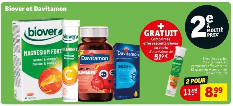 Offre: Biover et Davitamon