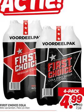 Aanbieding: FIRST CHOICE COLA