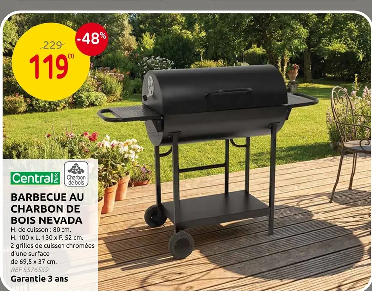 Offre: Barbecue au charbon de bois nevada