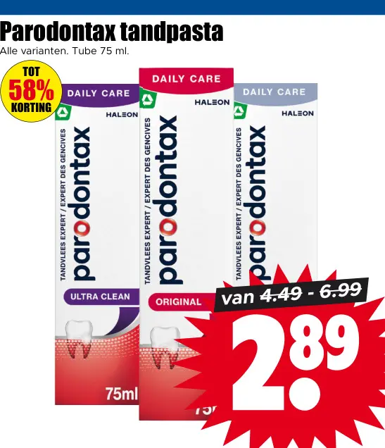 Aanbieding: Parodontax tandpasta
