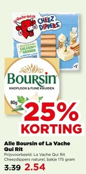 Aanbieding: Alle Boursin of La Vache Qui Rit