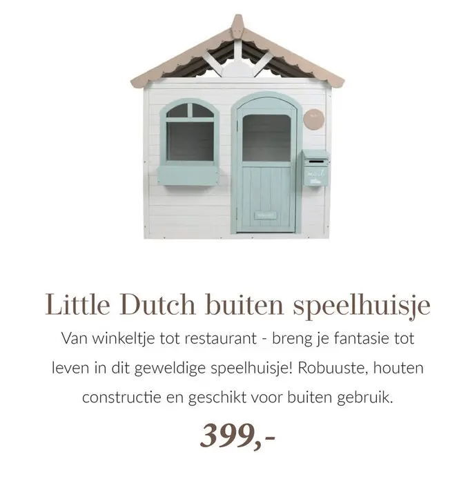 Aanbieding: Little Dutch buiten speelhuisje