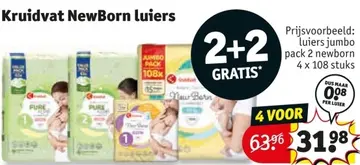 Aanbieding: Kruidvat NewBorn luiers