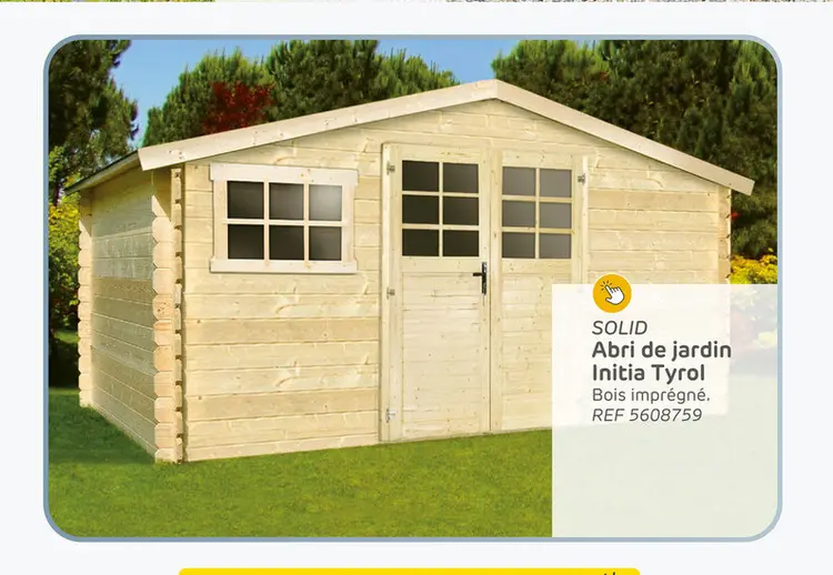 Offre: Abri de jardin Initia Tyrol
