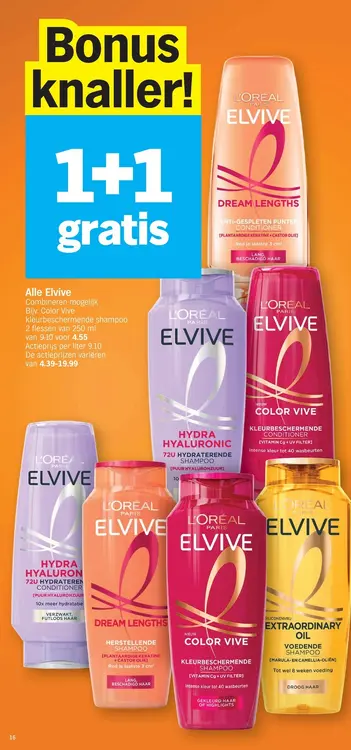 Promotie: Elvive Color Vive kleurbeschermende shampoo