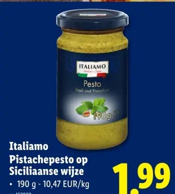 Promotie: Pistachepesto op Siciliaanse wijze