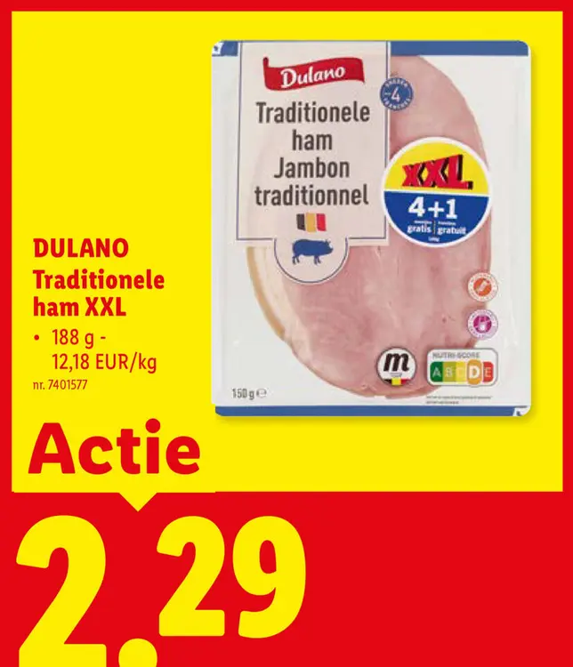 Promotie: Traditionele ham XXL