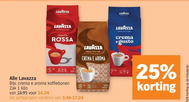 Promotie: Alle Lavazza