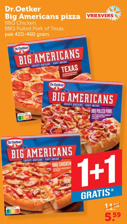 Aanbieding: Big Americans pizza