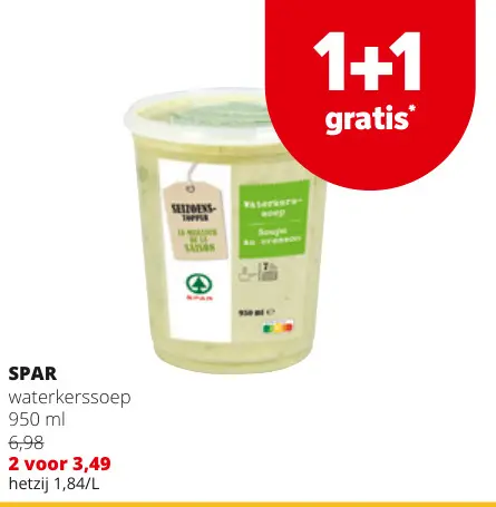 Promotie: waterkerssoep