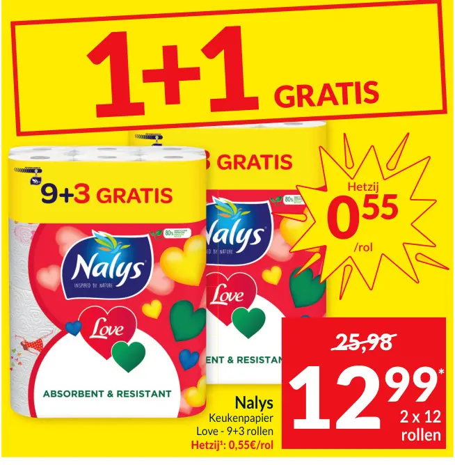 Promotie: Keukenpapier Love