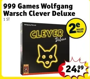 Aanbieding: 999 Games Wolfgang Warsch Clever Deluxe