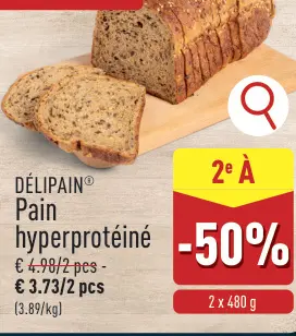 Offre: Pain hyperprotéiné