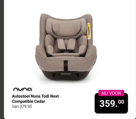 Aanbieding: Autostoel Nuna Todl Next Compatible Cedar
