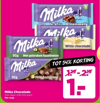 Aanbieding: Milka Chocolade