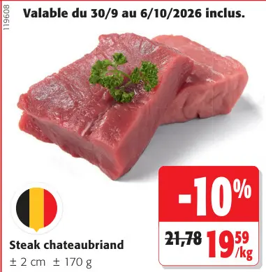 Offre: Steak chateaubriand